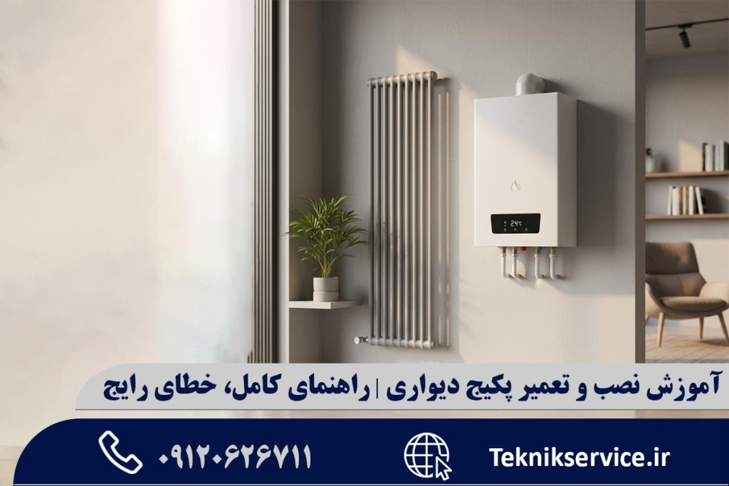 آموزش نصب و تعمیر پکیج دیواری | راهنمای کامل، خطای رایج
