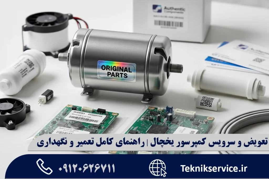 تعویض و سرویس کمپرسور یخچال | راهنمای کامل تعمیر و نگهداری