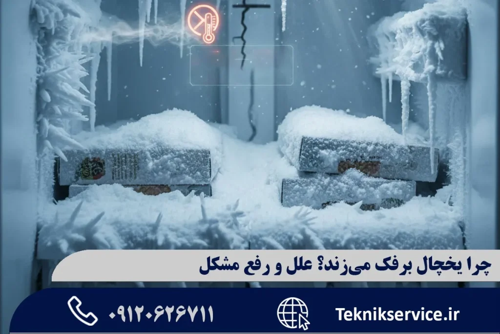 چرا یخچال برفک میزند؟ علل و رفع مشکل
