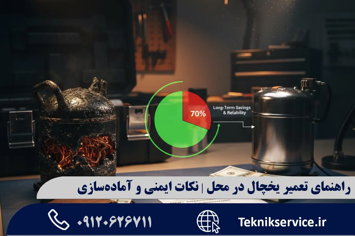 نکات ایمنی قبل از تعمیر یخچال