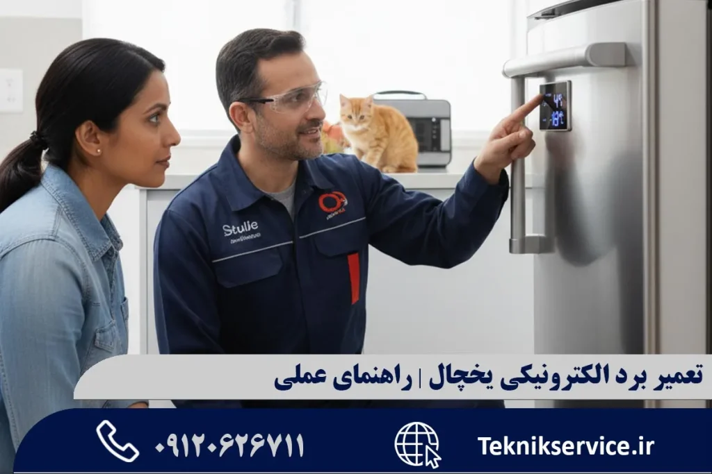 تعمیر برد الکترونیکی یخچال | راهنمای عملی